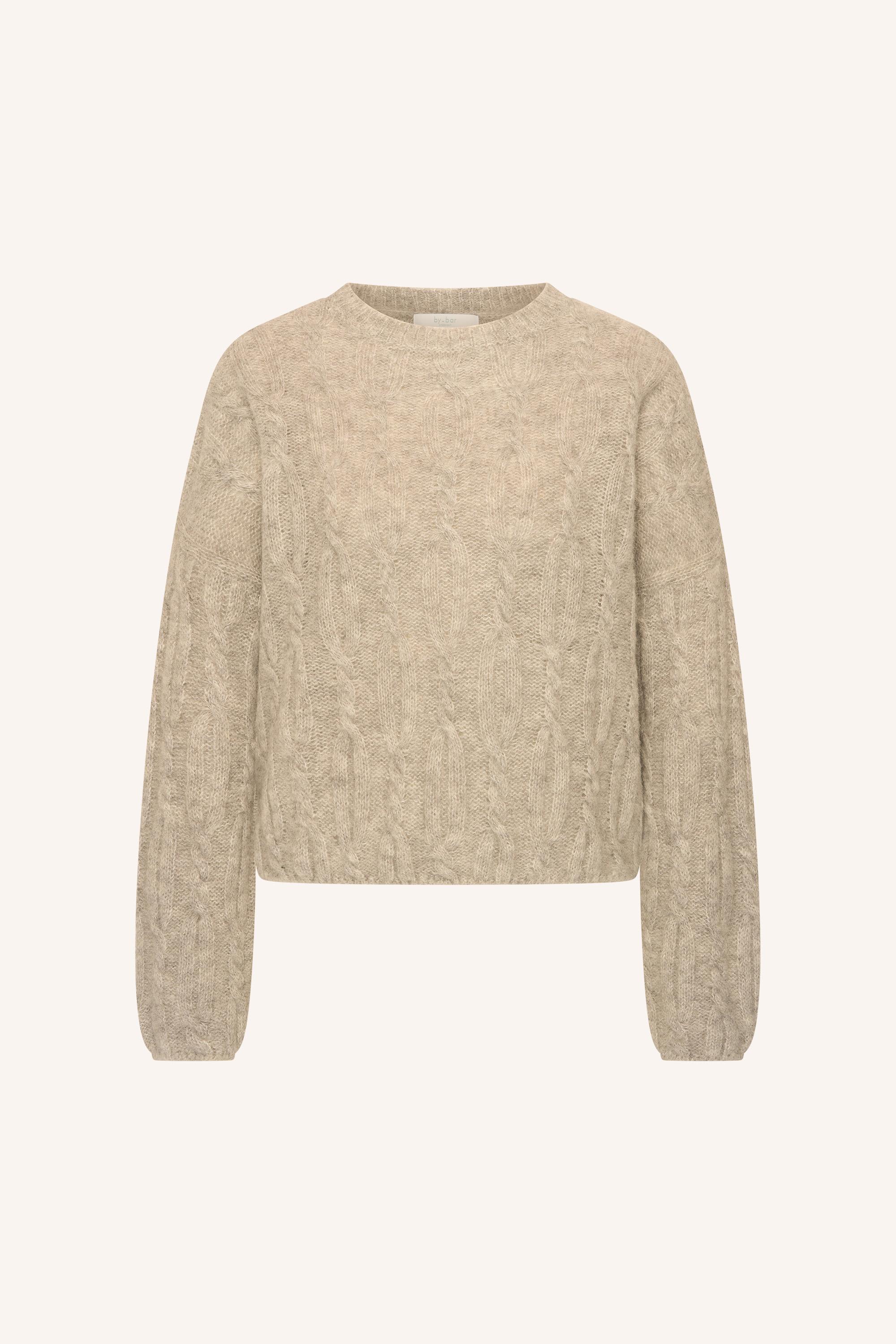By-Bar Lora Pullover Chalk Damen Alpaka Wolle beige